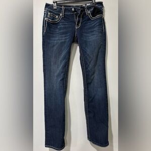 Miss Me Dark Blue Denim Jeans